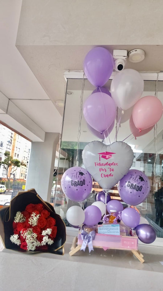 Desayuno Sorpresa Fiesta Grado prem031 y 24 rosas