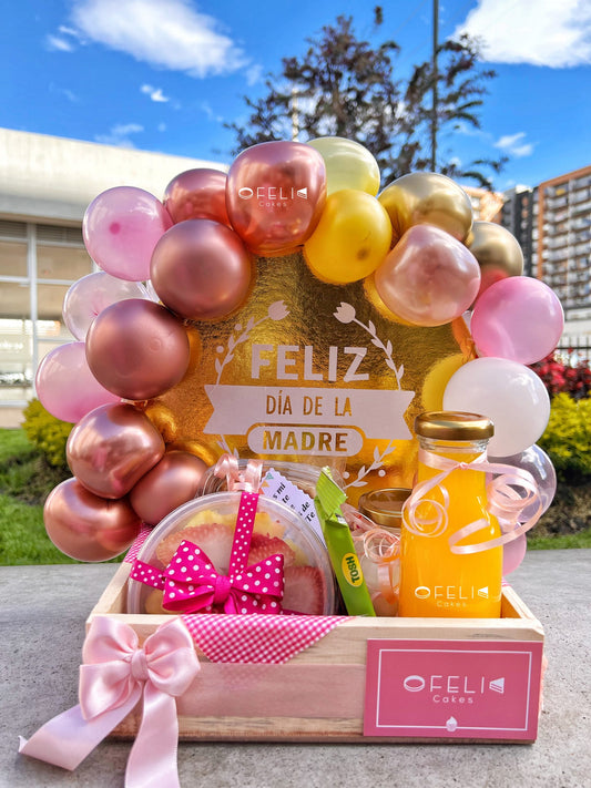 Desayuno Destello dorado para mamá