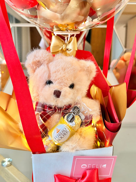 Regalo sorpresa Feliz Aniversario con peluche-OfeliaCakes