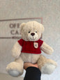 Oso de Peluche Beige con Rojo 28 cm 🧸❤️