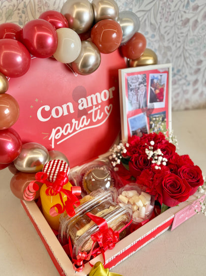 Desayuno Sorpresa Con Amor para Ti con Flores