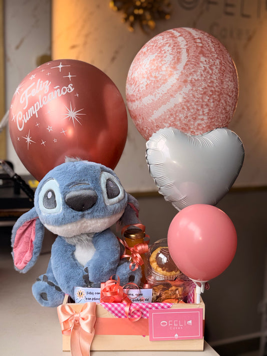 Desayuno Sorpresa Cumpleaños con stich tra017