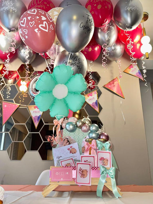 Desayuno sorpresa Mesa Capibara Con helio